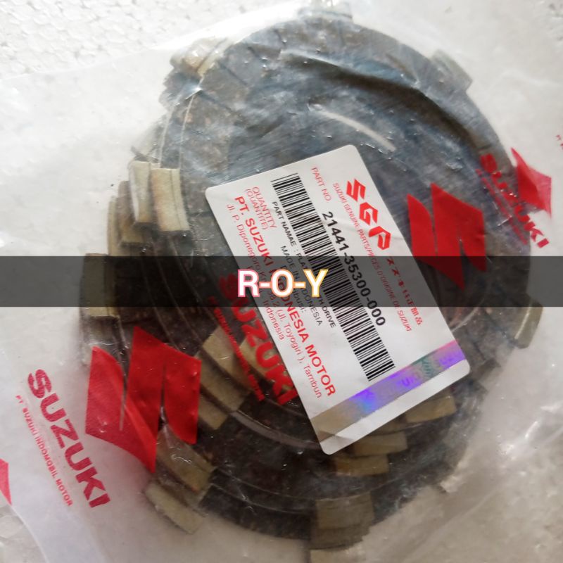 Plate Clutch 21441-35300-000 Plat Kampas Kopling ORI Suzuki FR 80 100 1set kampas kopling FR80