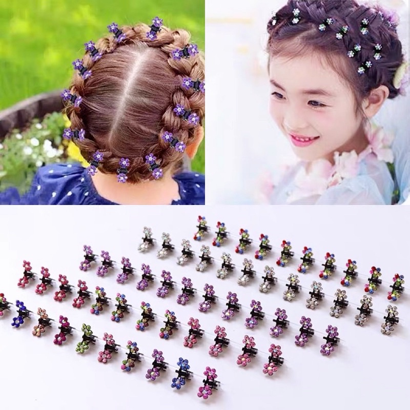 DELUNASHOP HARGA PER 12 PCS JEPIT RAMBUT MINI KECIL JEPIT RAMBUT PERMATA BLING BLING PIN RAMBUT