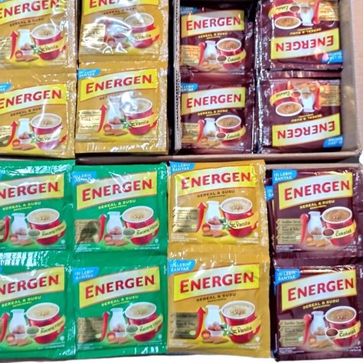 

TREND KEKINIAN ENERGEN COKLAT / ENERGEN VANILA / ENERGEN KACANG HIJAU SACHET დ 862