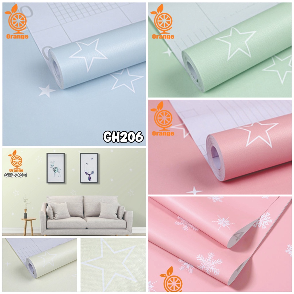 Stiker dekorasi dinding Wallstiker kamar tidur Wallpaper dinding ruang tamu elegan Ukuran 45cm x 9m - Unikdekorasi