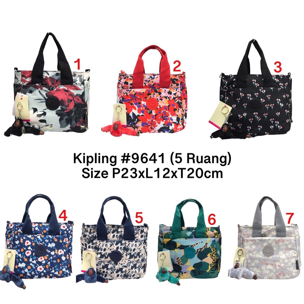 SALE FS Tas kipli motif corak 9641 bisa selempang dan handbag free gantungan monyet 7390 - kp 9641 i