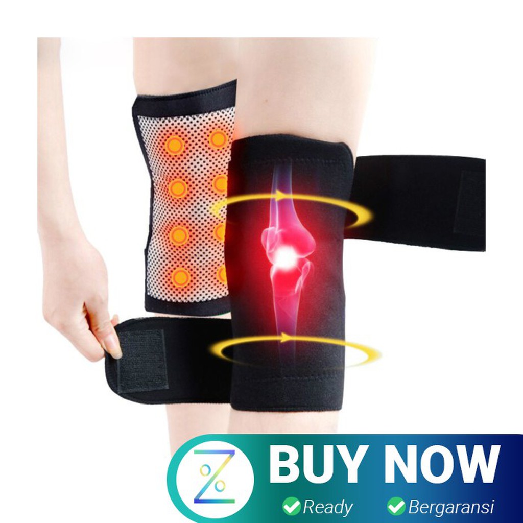 Pelindung Lutut Terapi Magnetik Knee Pad Size 86cm - A-7720 - Black