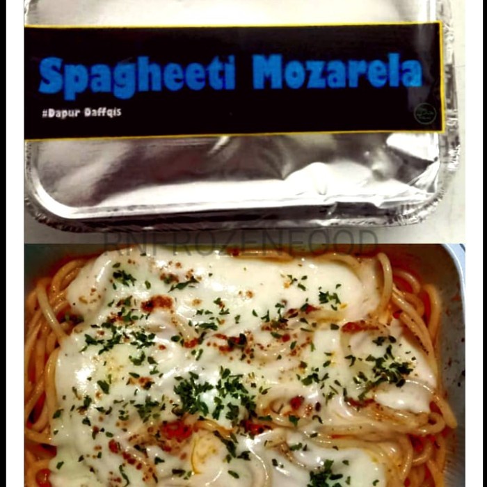 

Spagetti mozarela