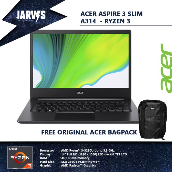 Acer Aspire 3 Slim A314 RYZEN 3