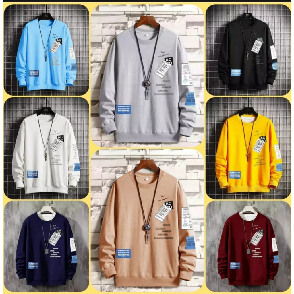 GooShop / KAOS LENGAN PANJANG ACOD M/L/XL/XXL / BAJU PRIA HOODIE PRIA / KAOS KUPLUK PRIA / KAOS KUPL