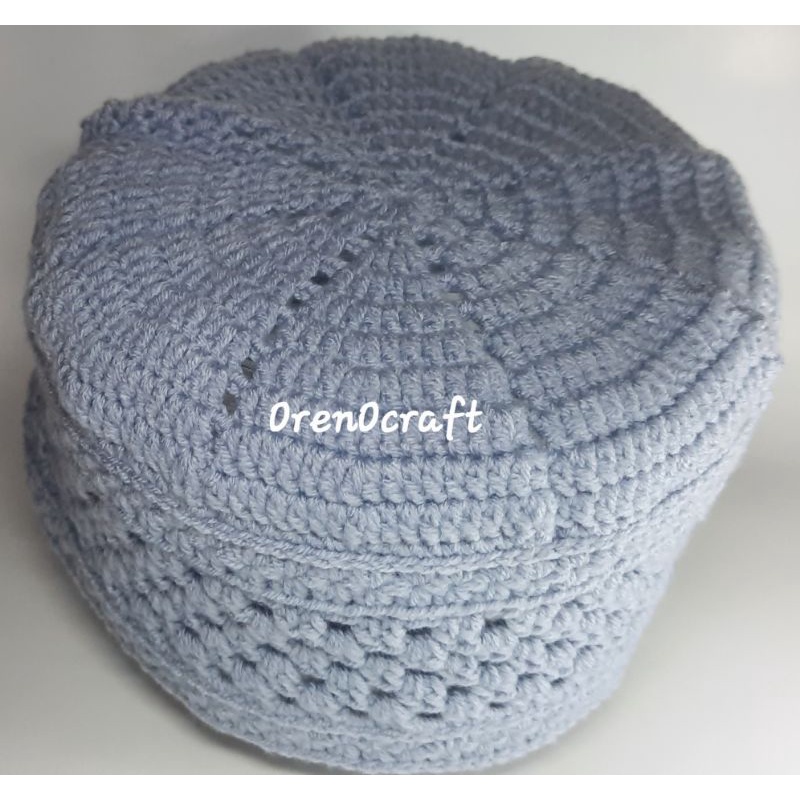Kopiah topi peci rajut