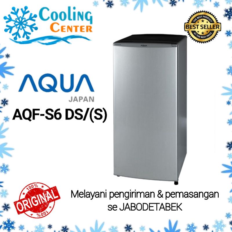 FREEZER AQUA JAPAN AQF-S6(S) 6 RAK LEMARI ES PEMBEKU ES BATU KULKAS