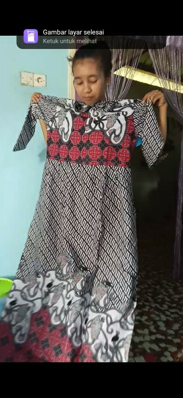 Couple Batik Keluarga || Setelan Couple Batik Ayah Ibu Anak Cewek