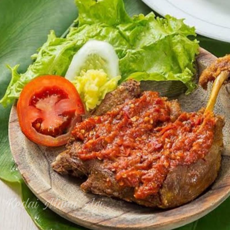 

Ayam Penyet sambel bawang