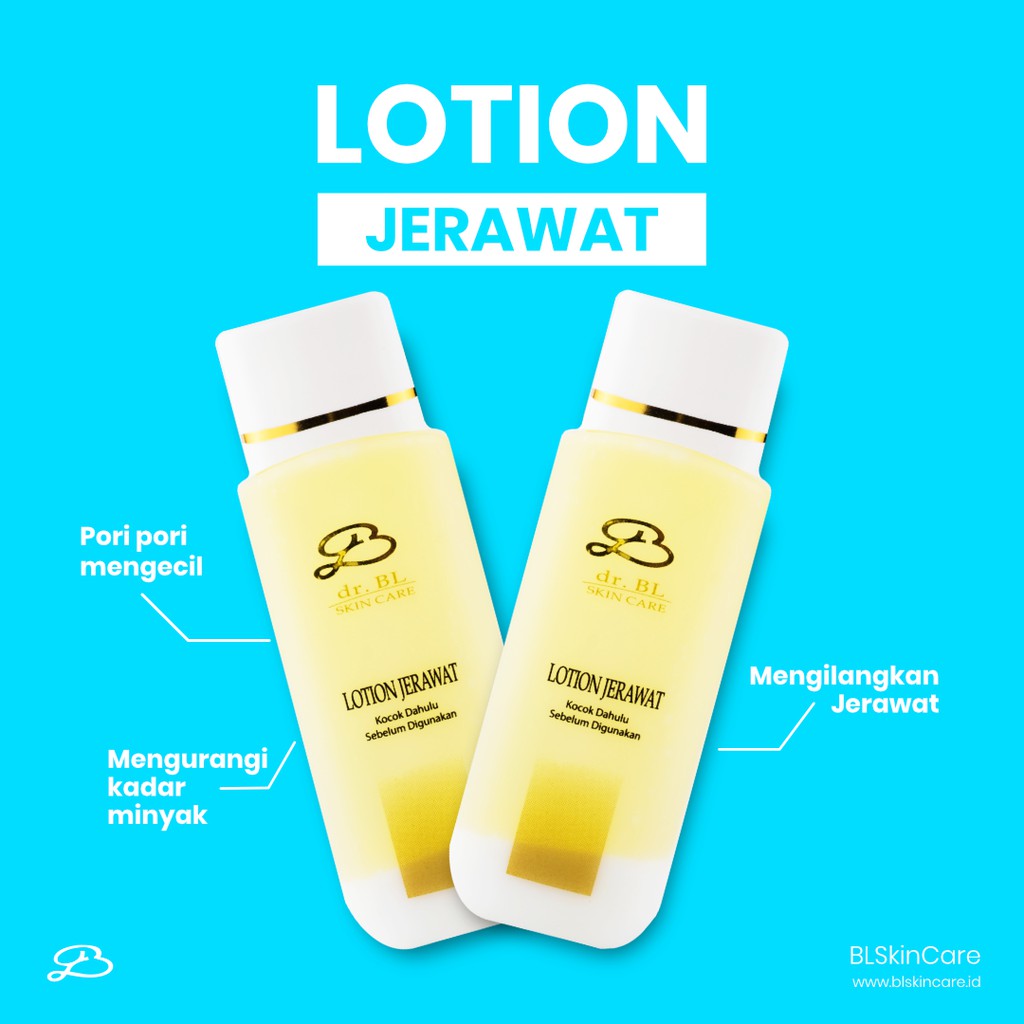 BL Skincare Lotion Jerawat BPOM 125ml pembersih wajah Pembersih Jerawat Penghilang Komedo