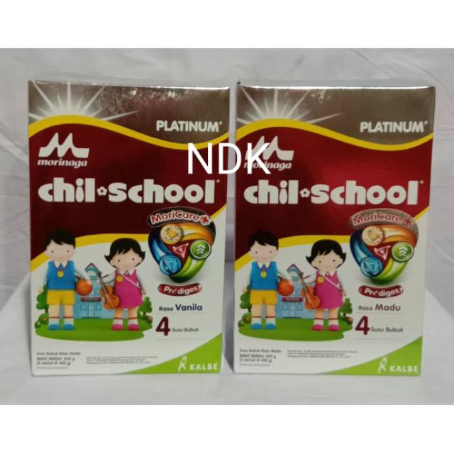 Susu morinaga Chil-school 4 platinum, Vanila / madu,  800g