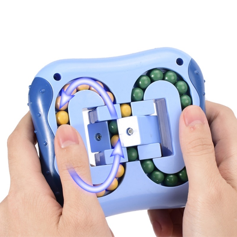 Magic Cube Fidget Spinner Toys Rotating Spinning Game Toy for Kids Adult Unisex Gyro Fingertip Hamburger Bean IQ Games