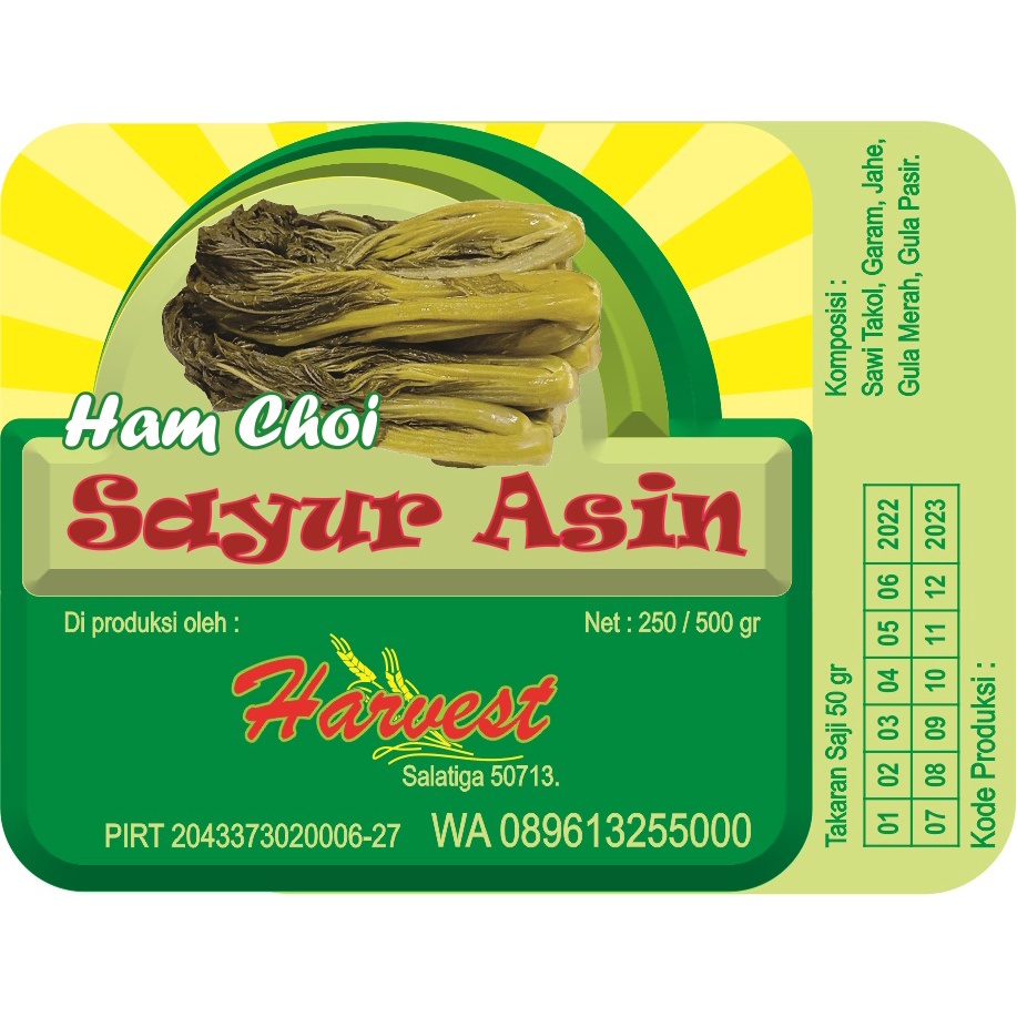 

Sayur Asin / Ham Choi, 250 gr