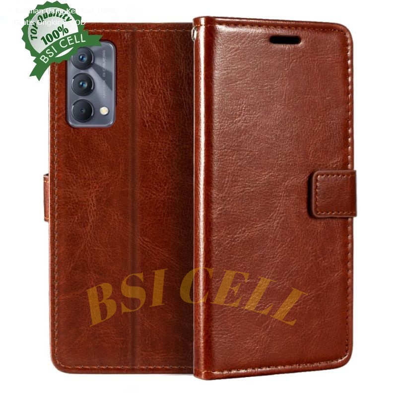 REALMe GT( Master Edition) (RMX3363) LEATHER CASE SARUNG HP DOMPET KULIT FLIP COVER CASE
