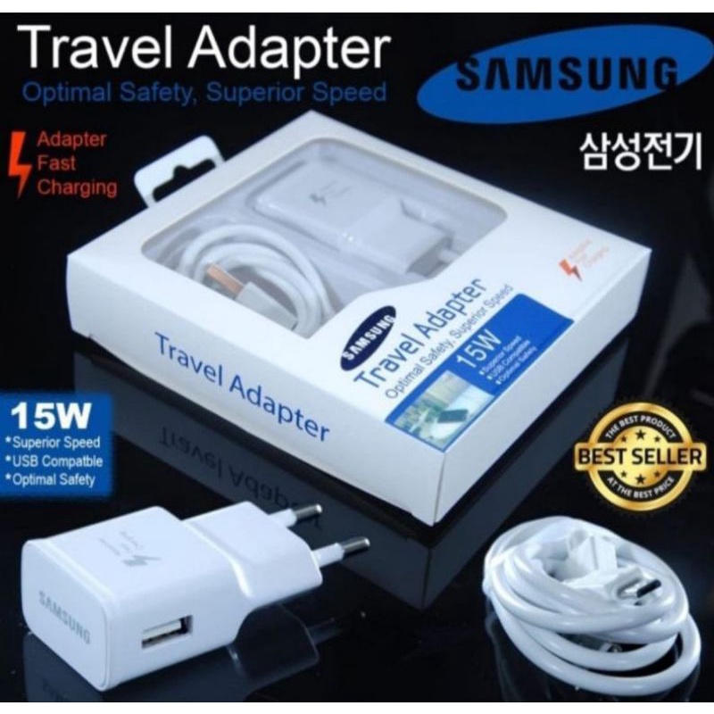 CHARGER SAMSUNG S6 / NOTE 4 OC NON FAST REAL 1A + KABEL MICRO USB TC SAMSUNG OC