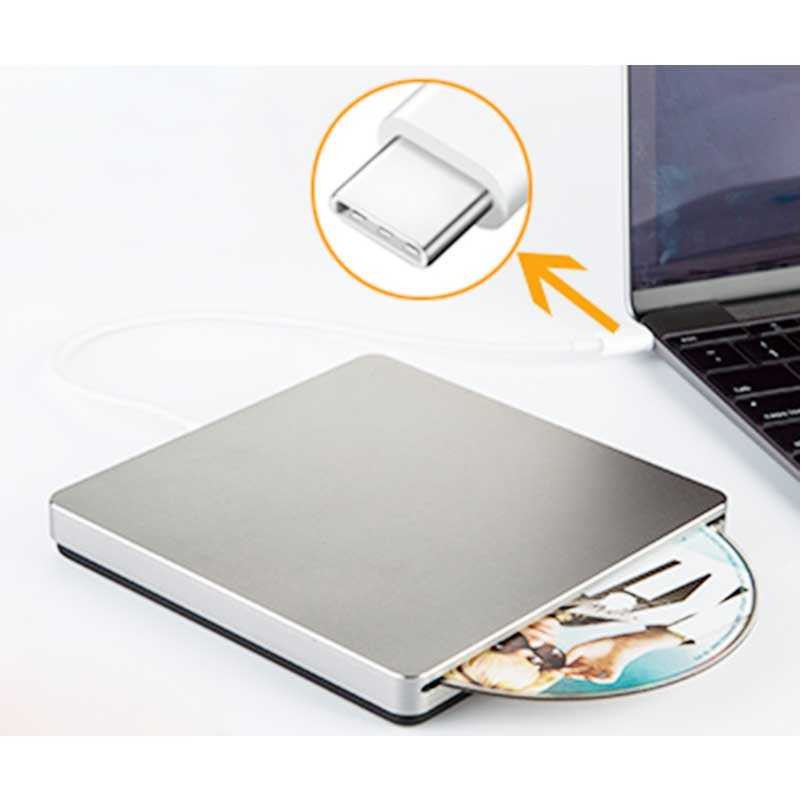 Hot Promo ! USB 2.0 Type C External CD/DVD RW Optical Drive for Laptop - LE-LD