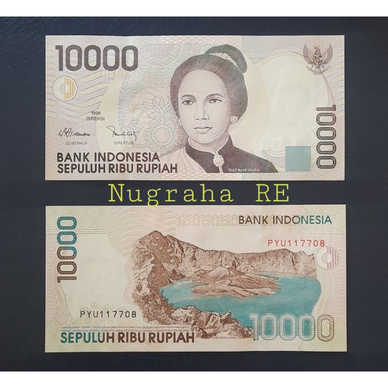 UANG KUNO 10000 CUT NYAK DIEN Thun 1998