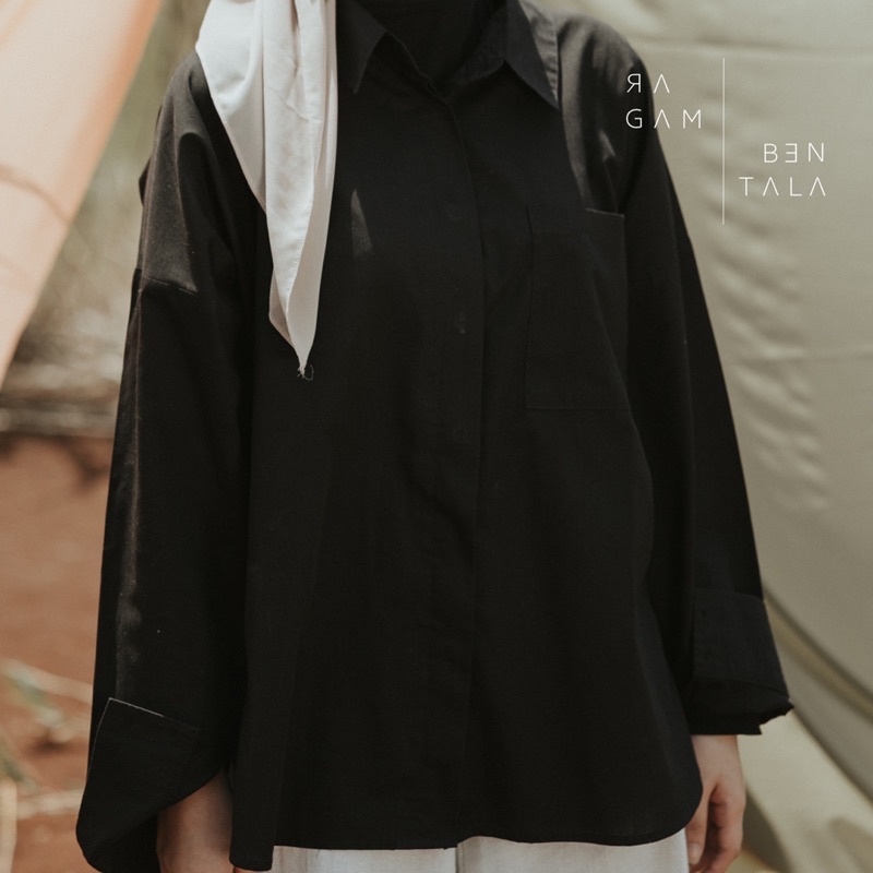 KAMBERA ARANG OVERSIZED SHIRT - RAGAMBENTALA