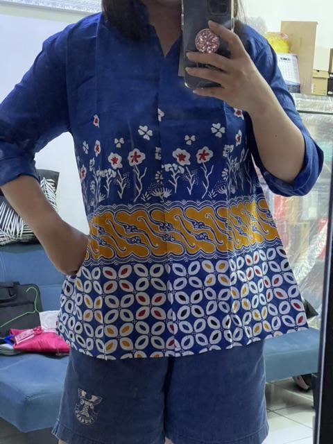 Atasan Batik Wanita - Blouse Batik Wanita - Seragam Batik Wanita S-m-l-xl-xxl-3l-4l-5l Batik Modern