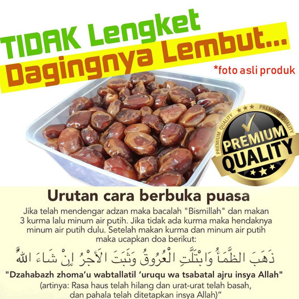 

Produk Kurma Khalas 500 Gram - TIDAK Lengket, Daging Lembut 95