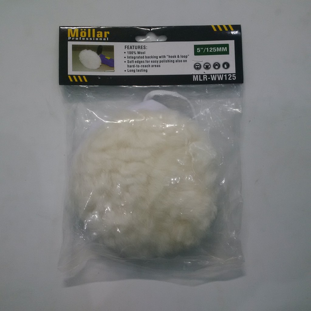 Polishing Wol 5&quot;, Refill Kain Woll Poles Mobil, Wool Polisher 5 Inchi