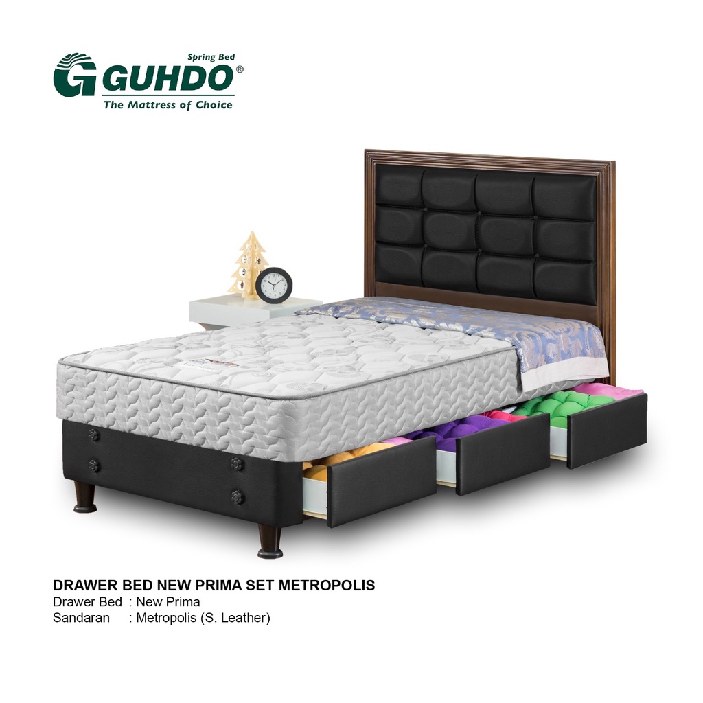 Bed Set Spring Bed Guhdo - Metropolis Drawer Bed New Prima