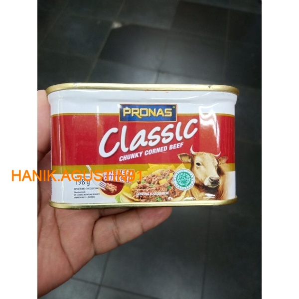 

Pronas Classic Chunky Cornet Beef 198gr Kornet Daging Sapi Suwir