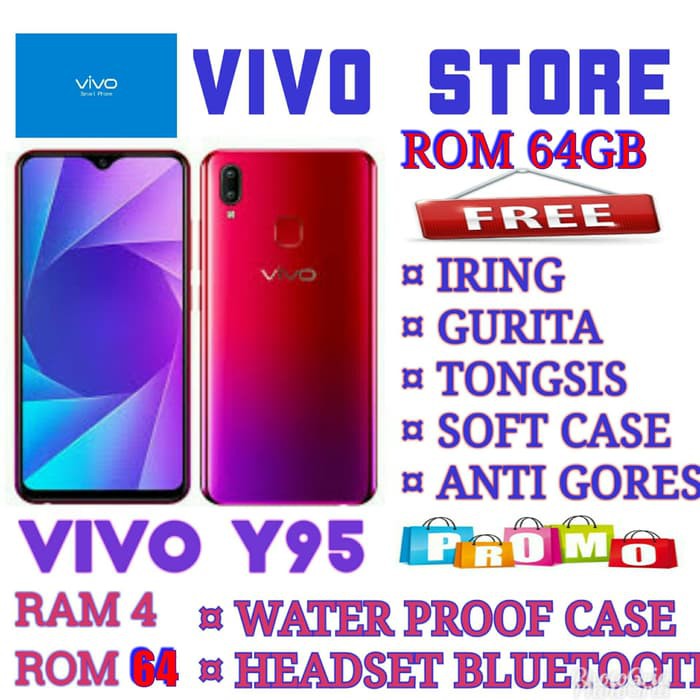 VIVO Y95 RAM 4 64 GARANSI RESMI VIVO INDONESIA -
