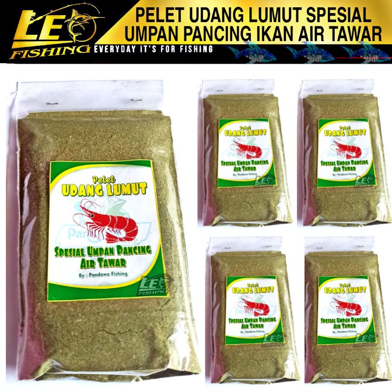 PANDAWA PELET UDANG LUMUT 149Gr UMPAN IKAN TOMBRO PATIN GURAME NILA TAWIS DLL