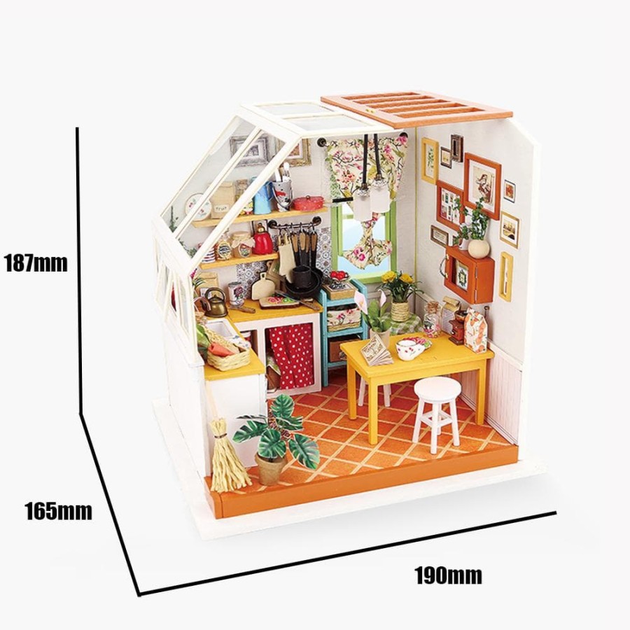 ROLIFE Robotime Diy Dollhouse Kit-Jason'S Kitchen Dg105 Hobby Toy Collection