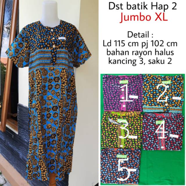Daster batik jumbo hap
