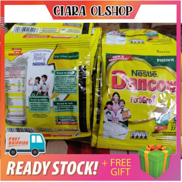 

DANCOW fortigro susu bubuk RENCENG ( ISI 10 )