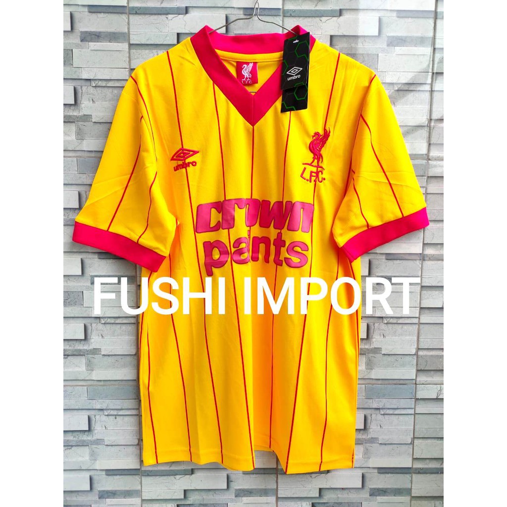 HQ RETRO JERSEY BOLA LVRPLL AWAY 1984-1985 GO HQ IMPORT