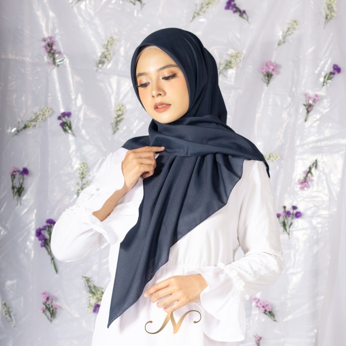 TERBARU         Nayanika Hijab Segiempat Voal Premium Polos