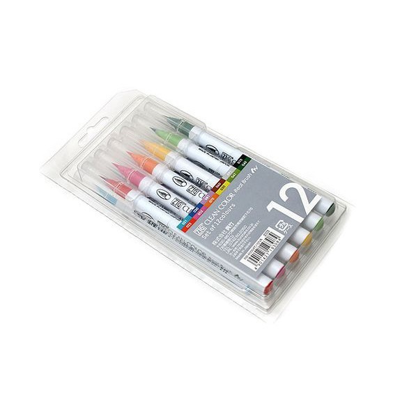 

ZIG KURETAKE CLEAN COLOR REAL BRUSH 12 COLOURS RB-6000AT/12VA
