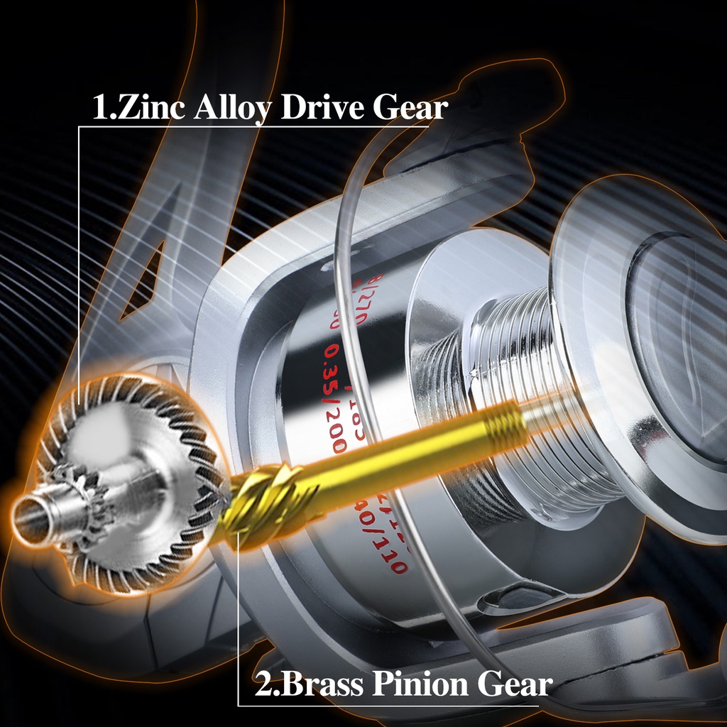 Gulungan Pancing 6 BB dengan gear ratio tinggi 5.2:1 untuk alat pancing air tawar Gulungan Pancing Tarik Maks dengan Rasio Gear Tinggi 5.2:1  Kumparan Logam Penuh Kanan/Kiri Pegangan Yang Dapat Diganti-ganti Untuk Memancing Air Tawar