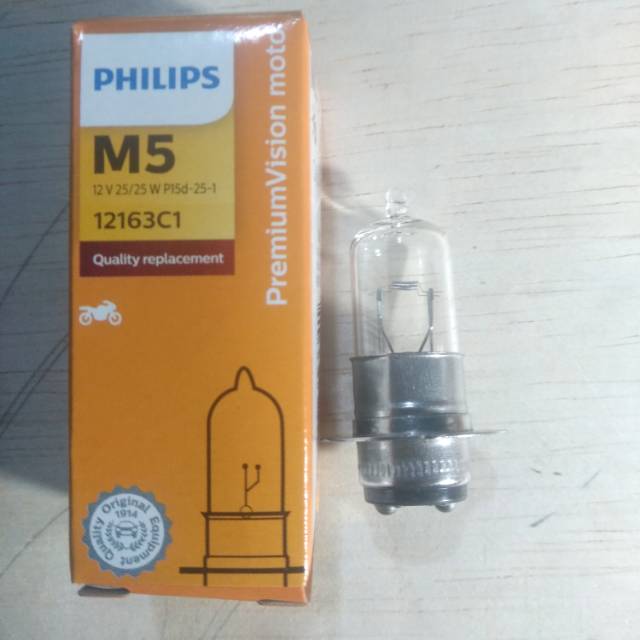 Lampu depan Philips 25watt for all motor matic