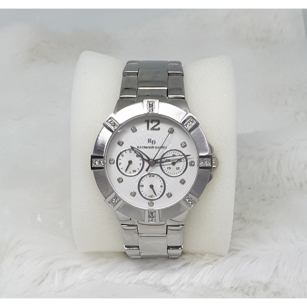 Raymond Daniel 224 Silver White Jam Tangan Wanita Original