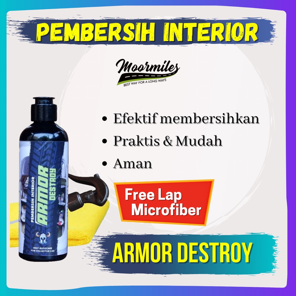 Armor Destroy by Moomiles Pembersih Interior Bahan Kain & Bludru