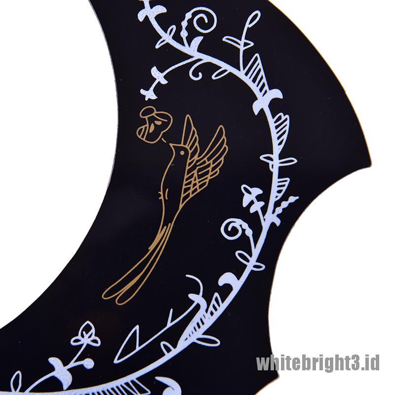 &lt;&lt;WHITE&gt;&gt; Professional Guitar Pickguard Adhesive Pick Guard Sticker For Acoustic Guitar