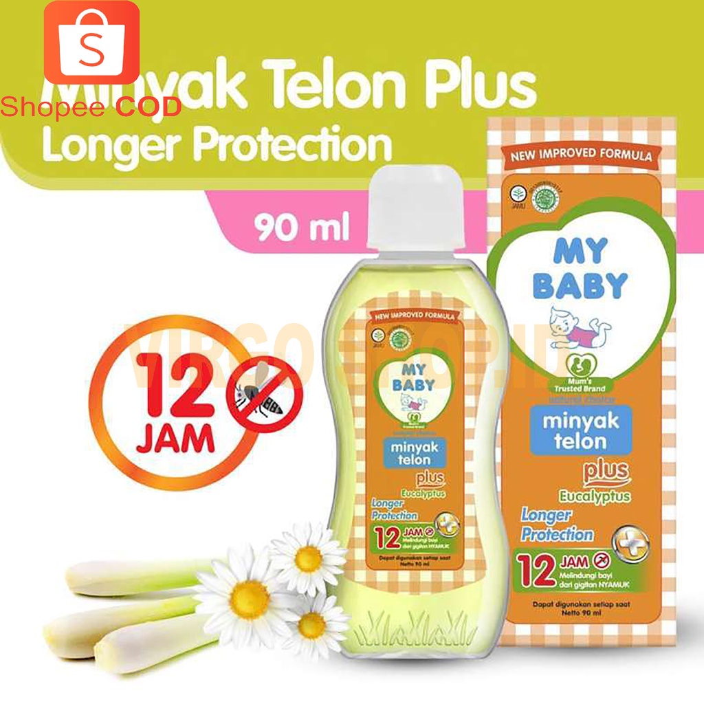 My Baby Minyak Telon Plus Eucalyptus 90ml Longer Protection /