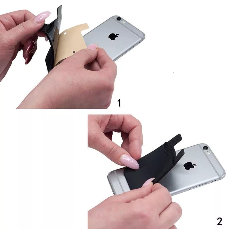 Holder Kantong ATM KTP UANG Belakang Hp Handphone sticky Card Holder