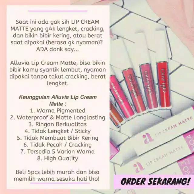 Alluvia lipmate/alluvia original/mate/lipstik