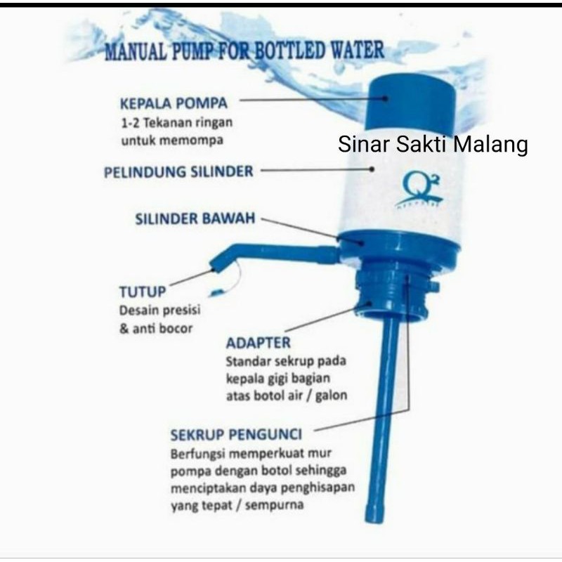 Pompa Air Galon Manual / Drinking Water Pump Q2 QQ