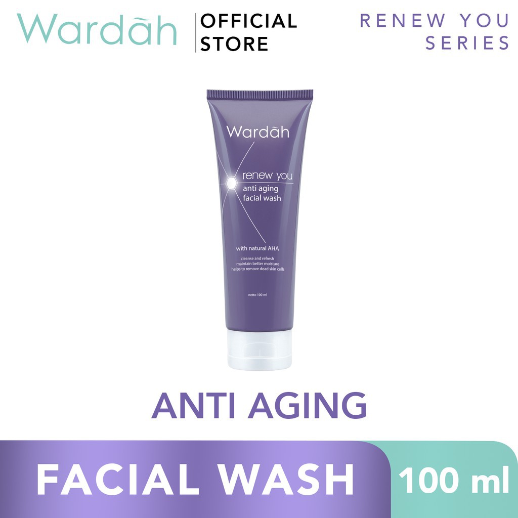 Wardah Renew You Facial Wash Anti Aging 100Gr ORIGINAL-BPOM