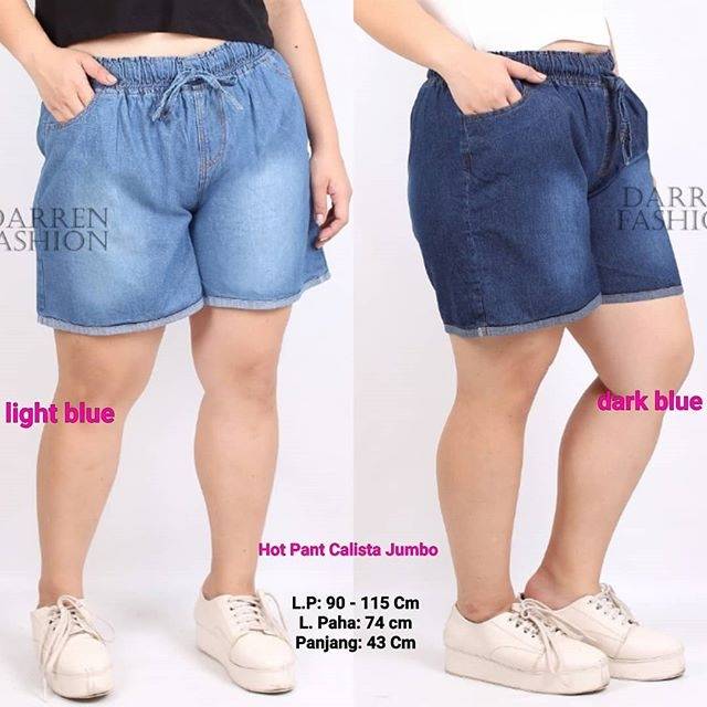 Hot Pants Calista Jumbo  XL fit XXL . Hot Pant Jumbo Polos Spr Murah