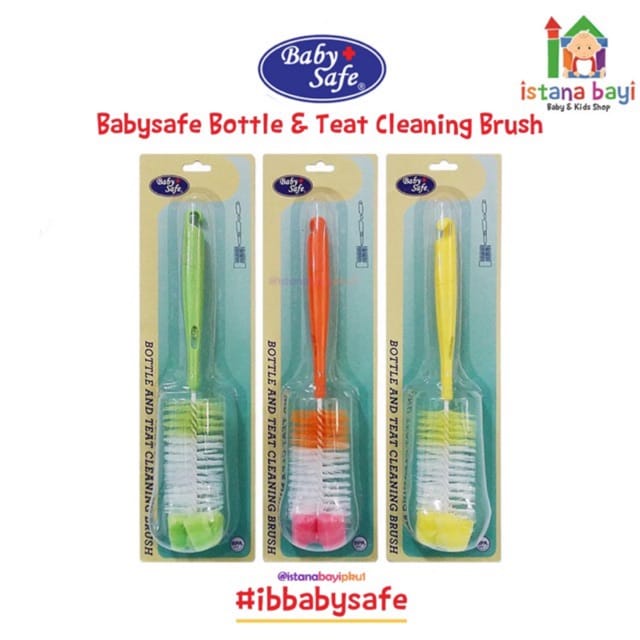 Baby Safe BS367 Bottle &amp; Teat Brush - Sikat botol susu