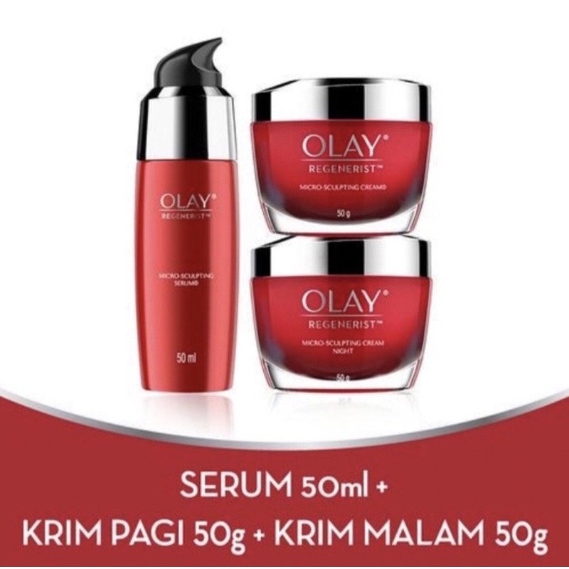 OLAY Regenerist Set Anti Aging [Lebih Hemat Isi 3]