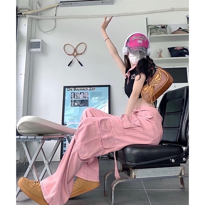 Cargo Pants GD Pink ( BACA DESKRIPSI ‼️)