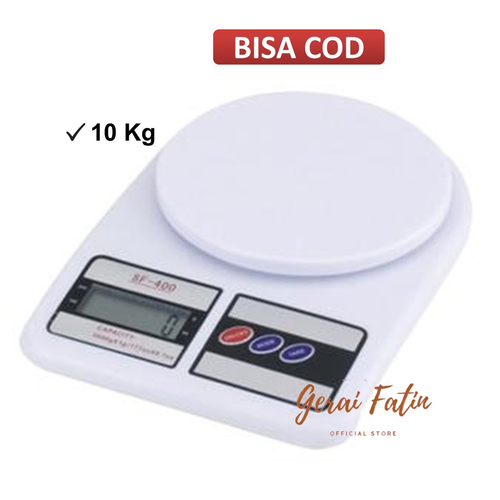 Timbangan Dapur Digital / Timbangan Makanan 10 KG SF-400 / Electronic Kitchen Scale [GRATIS BUBBLE]